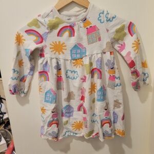 EUC M&S Peppa Pig Long Sleeve Dress Size 4-5Y